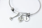 Lawyer Bracelet, Justice Scale Charm, Gavel Charm, Libra Charm, Lawyer Gift, Attorney Gift, Law School Graduate Gift, Graduation Gift, N1531