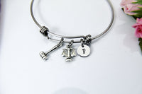 Lawyer Bracelet, Justice Scale Charm, Gavel Charm, Libra Charm, Lawyer Gift, Attorney Gift, Law School Graduate Gift, Graduation Gift, N1531