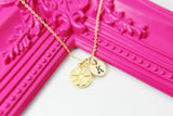 Lemon Necklace, Gold Lemon Slice Necklace, Orange, Dainty Necklace, Personalized Gift, Best Friend Gift, Girlfriend Gift, Sister Gift, G144