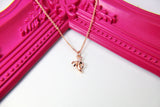 Rose Gold Banana Necklace, Banana Charm, Fruit Charm, Foodie Gift, Dainty Necklace, RG080