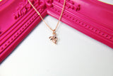 Rose Gold Banana Necklace, Banana Charm, Fruit Charm, Foodie Gift, Dainty Necklace, RG080