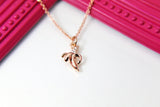 Rose Gold Banana Necklace, Banana Charm, Fruit Charm, Foodie Gift, Dainty Necklace, RG080