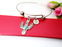 Silver Cactus Charm Bracelet, N1711