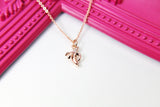 Rose Gold Banana Necklace, Banana Charm, Fruit Charm, Foodie Gift, Dainty Necklace, RG080