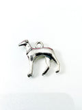 Silver Greyhound Charm Necklace, Greyhound Charm, Dog Breed Charm, Pet Charm, Pet Gift, Dog Lover Gift, N1586