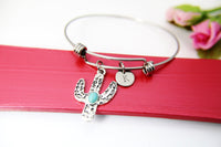 Silver Cactus Charm Bracelet, N1711