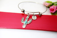 Silver Cactus Charm Bracelet, N1711