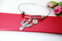 Silver Cactus Charm Bracelet, N1711