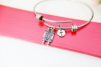 Bat Mitzvah Gift Bracelet or Necklace, Mazel Tov, Silver Torah Scroll Star of David Charm Bracelet, N373A