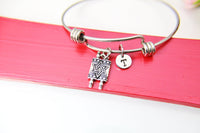 Bat Mitzvah Gift Bracelet or Necklace, Mazel Tov, Silver Torah Scroll Star of David Charm Bracelet, N373A