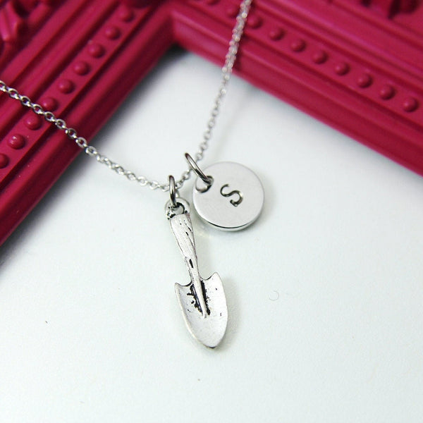 Shovel Necklace, Gardening Tools Charm Necklace, N1898