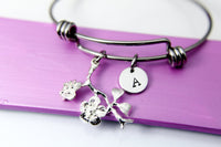 Cherry Blossom Bracelet, Bridesmaid Gift, Bridesmaid Proposal, Bridal Jewelry, Wedding Gift, Wedding Jewelry, Maid of Honor,  N1903