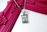 Silver Potato Chip Necklace Gift, Christmas Birthday Gift for Daughter, Sister, Secret Santa, Friends, Mom, Boyfriend, Personalized, N1925