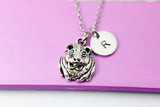 Silver Hamster Charm Necklace Hamster Pet Shop Gifts Ideas Personalized Customized Made to Order, N1881A