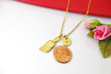 Gold Brush Charm Necklace, Artist Gifts, Handyman Wife Gifts, Paint Brush, Paintbrush, Painter Gift, Tools Charm, N1507A