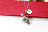 Silver Wolf Charm Necklace, Wolf Jewelry, Wolf Charm, Dog Animal Necklace, Personalized Gift, N2101