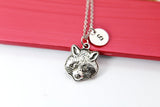 Silver Raccoon Charm Necklace Gift, Raccoon Necklace, Raccoon Animal Jewelry, Personalized Gift, N2107