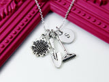 Shovel Rake Daisy Sunflower Necklace, N1894