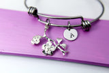 Cherry Blossom Bracelet, Bridesmaid Gift, Bridesmaid Proposal, Bridal Jewelry, Wedding Gift, Wedding Jewelry, Maid of Honor,  N1903