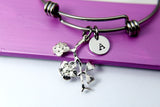 Cherry Blossom Bracelet, Bridesmaid Gift, Bridesmaid Proposal, Bridal Jewelry, Wedding Gift, Wedding Jewelry, Maid of Honor,  N1903