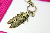 Bronze Cicada Keychain Gift, Christmas Birthday Gift for Sister, Secret Santa, Friends, Boyfriend, Girlfriend, Personalized, N1922