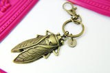 Bronze Cicada Keychain Gift, Christmas Birthday Gift for Sister, Secret Santa, Friends, Boyfriend, Girlfriend, Personalized, N1922