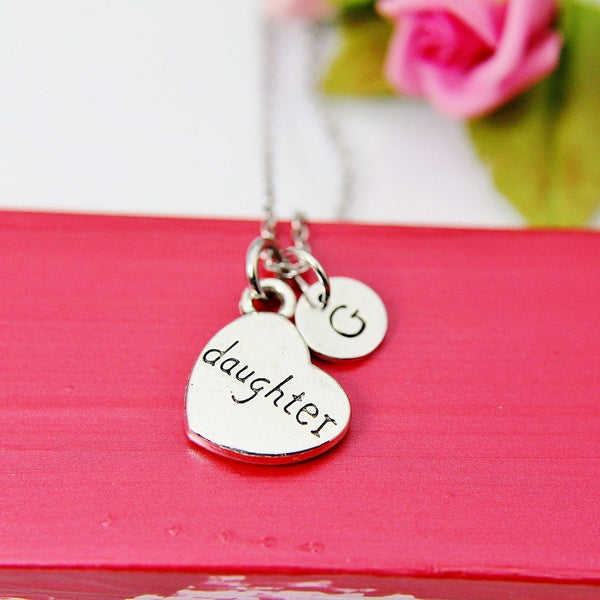 Daughter Necklace, Gift for Daughter, Daughter Jewelry, Mother Daughter, Heart Necklace, Personalized Gift, N2135