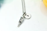 Silver Medical Syringe Charm Necklace, Best Birthday Christmas Unique Gifts for Medical School Doctor Nurse Phlebotomy Phlebotomist, N1999