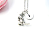 Silver Mother Kangaroo and Baby Charm Necklace, Expecting Mother Gift Present for Expecting Mom, Mom to Be, Pregnant Woman, Pregnancy, N2000