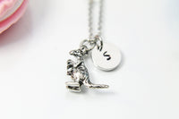 Silver Mother Kangaroo and Baby Charm Necklace, Expecting Mother Gift Present for Expecting Mom, Mom to Be, Pregnant Woman, Pregnancy, N2000