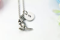 Silver Mother Kangaroo and Baby Charm Necklace, Expecting Mother Gift Present for Expecting Mom, Mom to Be, Pregnant Woman, Pregnancy, N2000