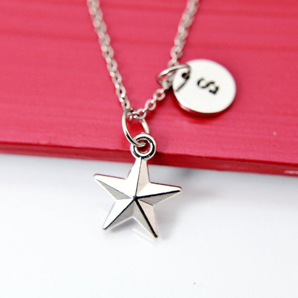 Silver Star Charm Necklace, Star Student Gift, Girlfriend Gift, Granddaughter, Girl, Daughter, Best Friend Gift, Sister Gift, N2007