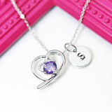 Heart Necklace, Platinum Heart Pendant, Best Birthday Christmas Anniversary Unique Gifts for Wife Girlfriend Friends, Heart, N2023