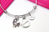 Grandma Bracelet, Grandma Gift, Gift For Grandma, Grandma, Grandma To Be, New Grandma, Heart Chicken Rooster Hen Charm, N2077