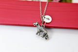 Silver Wolf Charm Necklace, Wolf Jewelry, Wolf Charm, Dog Animal Necklace, Personalized Gift, N2101