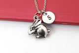 Silver Rabbit Charm Necklace Gift, Cute Rabbit Charm, Rabbit Jewelry, Animal Charm, Personalized Gift, N2110