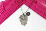 Halloween Black Charm Necklace Gift, Personalized Gift, N144F