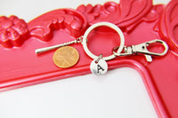 Softball Keychain, Silver Baseball Bat Charm Keychain, Bat Charm, Coach, Mentor Gift, Appreciation Gift, Thank You Gift, Secret Santa