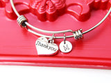 Silver Thank You Charm Bracelet, N1269A