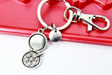Silver Makeup Charm Keychain, Makeup Artist Gifts, N2250