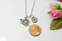Silver Snail Charm Necklace, Snail Charm, Beach Ocean Charm, Personalized Gift, N2205