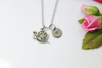 Silver Snail Charm Necklace, Snail Charm, Beach Ocean Charm, Personalized Gift, N2205
