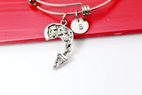 Silver Pizza Charm Bracelet, Pizza Charm, Pizza Jewelry, Pizza Slice Charm, Food Charm, Personalized Gift, N2207