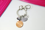 Silver Football Helmet Charm Keychain, Football Charm, Helmet Charm, Sport Charm, Football Mom Team Coach Gift, Personalized Custom, N681B