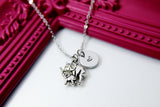 Mother Daughter Gifts, Mother and Baby Elephant Necklace, Personalized Gift, N1311G