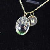 Best Christmas Gift, Tree Charm Necklace, Pressed Flower Necklace, Gardening Gift, Pressed Flower Jewelry, Personalized Jewelry, N2356