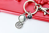Silver Makeup Charm Keychain, Makeup Artist Gifts, N2250
