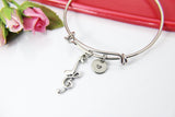 Silver Music Melody Charm Bracelet, Music Gift Music Teacher Gift, Personalized Jewelry, N306A