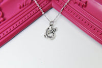 Silver Artist Palette Necklace, Paint Palette Charm, Artist Charm, Artist Gift, Art Teacher Gift, N2636