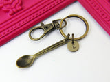 Bronze Kitchen Utensil Spoon Charm Keychain, Personalized Keychain, N2663